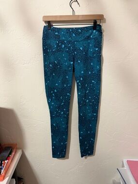 The North Face Teal Blue Patterned Leggings